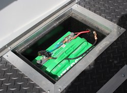 In-Floor Battery Box - 6x12 Tailgate Trailer